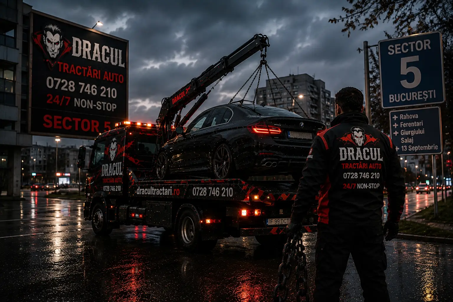 Tow truck in Sector 5