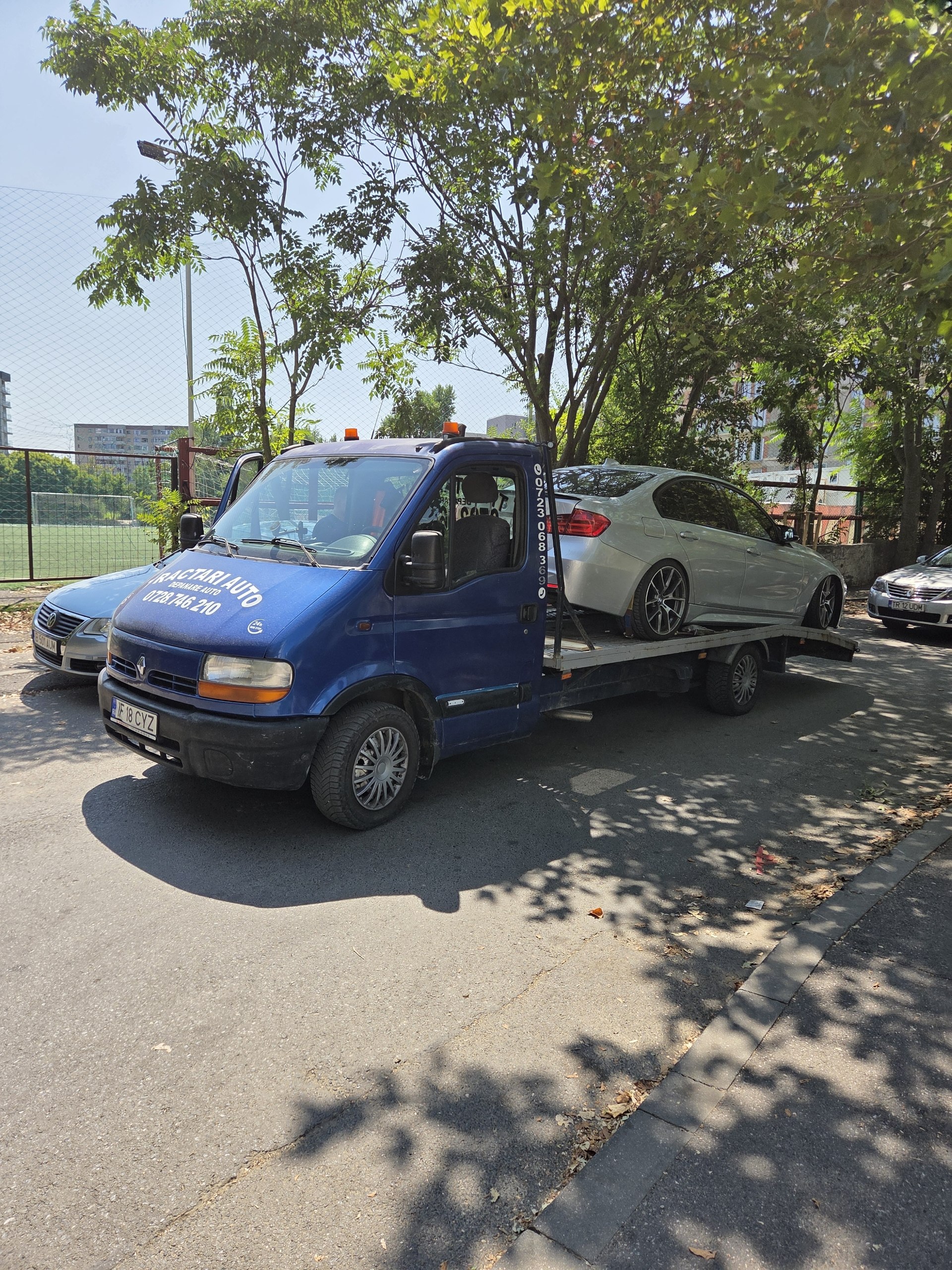 Caz real BMW Sector 6 – arc amortizor rupt | Transport Bragadiru | Dracul Tractări